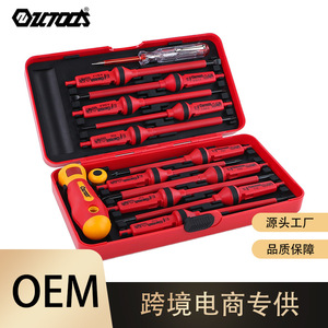 QI TOOLS Insulated <b>Screwdriver</b> Set 115Pcs VDE Industrial Grade Cross Phillips Bit Anti-Slip Handle - Product Image 5