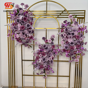 SMOOTH Luxury Wedding Events Decorative Plum Purple <b>Artificial</b> <b>Flower</b> Arrangement - Product Image 4