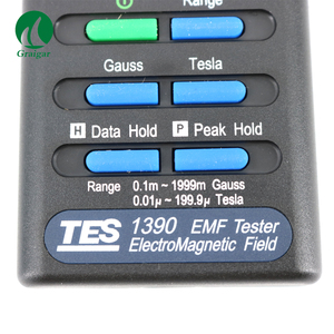 TES-1390 Détecteur de champ électromagnétique professionnel EMF <span class=keywords><strong>Gauss</strong></span>, détecteur d'ondes électromagnétiques, plage de mesure 200 / <span class=keywords><strong>2000</strong></span> milli-<span class=keywords><strong>gauss</strong></span> - Product Image 2