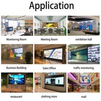Monitor de Video Wall de Bisel Estrecho 1080p, Pantalla Táctil LCD de 46 Pulgadas, Gráficos con Pantalla Táctil Capacitiva de 10 Puntos, IP65 para Centros Comerciales