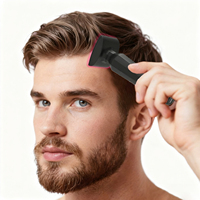Appareil de massage du cuir chevelu à micro-courant à lumière rouge, appareil portable 4 en 1 pour usage domestique et salons de beauté