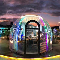 Tente dôme igloo transparente en feuille de polycarbonate dur pour terrain de jeu personnel