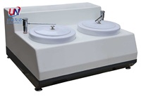 Machine de polissage et de meulage métallographique à double disque en acier inoxydable à commande motorisée, polisseuse à écran tactile, meuleuse haute performance