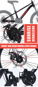 <span class=keywords><strong>20</strong></span> <span class=keywords><strong>pouces</strong></span> cadre en acier suspension enfants vélo <span class=keywords><strong>VTT</strong></span> Sepeda <span class=keywords><strong>vtt</strong></span> pour enfants - Product Image 2