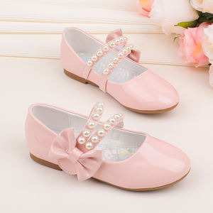 Zapatos de Princesa para Niñas, Primavera-Otoño 2025, Nuevos Zapatos Escolares para Niñas, Zapatos Planos, Zapatos de Baile, Zapatos Escolares con Lazo de Perlas, Verano - Product Image 1