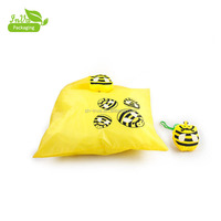 Fabriek levert ecologische fruitvormige herbruikbare polyester opvouwbare tas met aangepast logo voor reizen