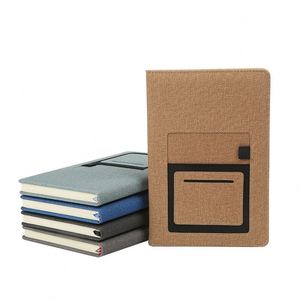 Carnet de notes personnalisé de haute qualité avec poche pour téléphone, en cuir PU, pour le bureau et les affaires - Product Image 6