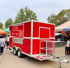 Camion mobile de voiture de nourriture de pizza de hot-dog avec la remorque de crème glacée équipée par cuisine complète chariots de nourriture et remorques de nourriture - Product Image 3