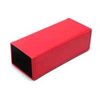 Étui à lunettes pliable en cuir tendance, étui carré pour lunettes de soleil avec impression de logo, étui à rabat en cuir pour l'emballage des lunettes de soleil