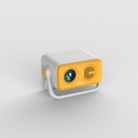 Mini Proyector Eléctrico con Enfoque Automático, Diseño Innovador, Portátil, Cine en Casa, Decodificación de Video 4K, Android 12, Mini Smart TV, WiFi 6 Dual