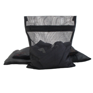 Heavy Duty Mesh Laundry <b>Bag</b> with Zipper for Factories <b>College</b> Dorms Travel Apartments Made of Durable Polyester - Product Image 3