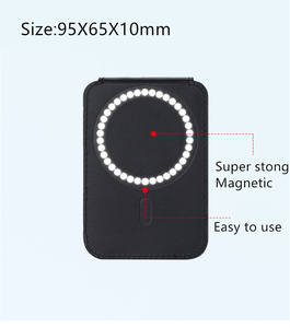 Porte-cartes en cuir magnétique étui portefeuille porte-anneau pour <span class=keywords><strong>iPhone</strong></span> 15 14 13 <span class=keywords><strong>12</strong></span> Pro Max housse de portefeuille accessoires de sac - Product Image 5