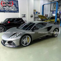 Kit carrosserie style V en carbone sec PU pour Lotus Emira : pare-chocs avant, jupes latérales, diffuseur arrière, aileron arrière, capot