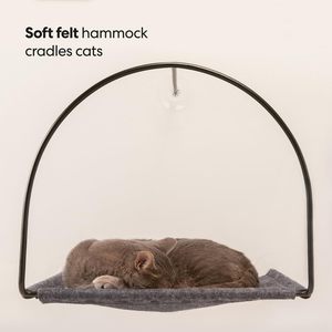 Lits pour chats à fenêtre, hamac de Tuft & Paw, conçu pour la résistance avec 3 ventouses, support de poids de 30 lb pour chats d'intérieur, <span class=keywords><strong>perchoir</strong></span> - Product Image 5