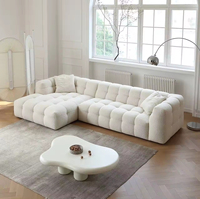 Ensemble de canapés modulaires ovales d'angle modernes, fauteuil lounge, luxe, appartement et hôtel, utilisation en intérieur, salon
