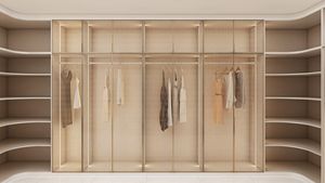 Armoire de chambre à coucher moderne sur mesure, armoire en bois, placard, placard en aggloméré, armoire walk-in, meubles - Product Image 2