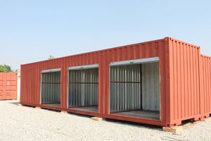 Modular Outdoor Self Storage Container with Multi-<b>Door</b> Access Design Wind & Rain Resistant Structure Secure Warehouse Solution - Product Image 5