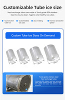 Machine à glace industrielle de 5 tonnes avec moteur, facile à utiliser, refroidissement par air, puissance de 20 kW, multi-tension (240V/380V/440V), économie d'énergie, CE