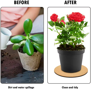 Posavasos para plantas de corcho 2024, almohadilla de corcho DIY, almohadilla para placa de planta para jardinería - Product Image 5