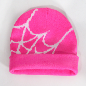 F-2747 Offre Spéciale pas cher personnalisé toile d'araignée jacquard hip hop y2k chapeaux femmes hommes hiver slouchy beanie hat tricoté <span class=keywords><strong>spiderman</strong></span> beanie - Product Image 4