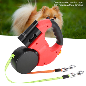 Wholesale Dual Head LED <b>Light</b> Pet Leash Automatic Extendable Walking Traction <b>Rope</b> with for Dog & Camping Furniture - Product Image 2
