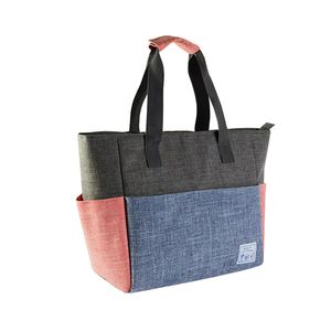 Sac isotherme réutilisable en cuir pour bouteille de vin, boîte à lunch, sac isotherme pour repas, organiseur d'outils pour le camping et la randonnée en plein air - Product Image 4