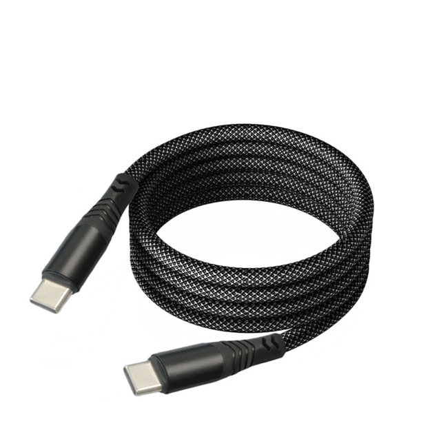 PD Magnetic Absorption Data Cable 100W Type-C Charging Cable Is Applicable to Apple 15/16/17 Fast Charging Braided Cable