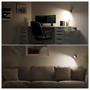 Lampe murale magnétique LED rechargeable, tactile, à intensité variable, rotative, lumière chaude, portable pour la lecture et la table de chevet - Product Image 4