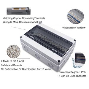 Wenzhou IP65 <span class=keywords><strong>DB</strong></span> <span class=keywords><strong>Box</strong></span> Mini disjoncteur boîte 15 voies électrique ABS étanche disjoncteur de Distribution d'énergie boîte - Product Image 4