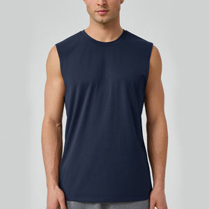 เสื้อกล้ามออกกำลังกายผู้ชายผ้าโมดอล ระบายอากาศ แห้งเร็ว สำหรับวิ่งและเล่นกีฬา พร้อมโลโก้สั่งทำ - Product Image 6