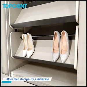 360&deg; Metal Rotating Shoe Rack Space Saving Organizer for Closet <strong>Tall</strong> Skinny Shelf Multi-Function Shoe <strong>Storage</strong> for Bedrooms - Product Image 5