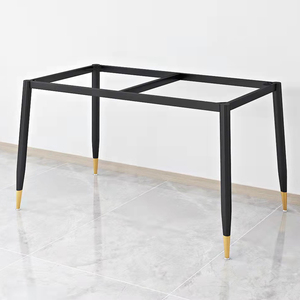 Đen Vàng Bàn Ăn Cơ Sở <span class=keywords><strong>Durable</strong></span> Marble Bảng Chân Tùy Chỉnh Nội Thất Chân - Product Image 1