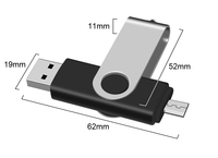 Clé USB Type-C en gros 3.0 8 Go 16 Go 32 Go Clé USB-C 2.0 1 Go 2 Go 4 Go pour Android / iPhone 15 16 17