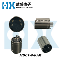 Connecteur mâle-femelle HX Factory Direct MINI DIN MDCT-4-07M à broches pleines et creuses, borne d'alimentation MDCT 4 broches, en laiton