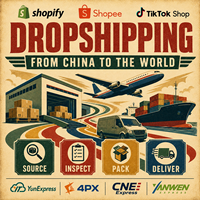 Agent de dropshipping en Chine, approvisionnement en produits, contrôle qualité, entreposage, emballage personnalisé et livraison mondiale