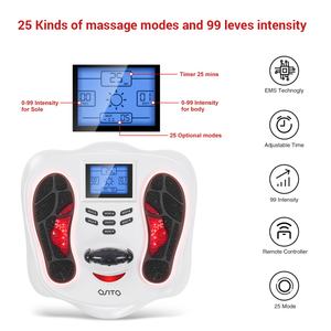 Masajeador de pies electrónico EMS infrarrojo personalizable, descanso corporal vibratorio para la circulación sanguínea, producto de masaje personalizable para la salud - Product Image 5