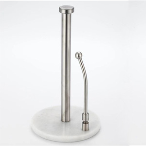 Toallero de papel para cocina, soporte de acero inoxidable para rollo de pañuelos, Base de mármol, accesorios de cocina - Product Image 2