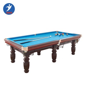 Mesa de <span class=keywords><strong>Billar</strong></span> Sooker de Lujo de 9 Pies, Moderna, 4 en 1, Patas de Madera Maciza, Cojines de MDF, Rieles de Goma para Snooker, <span class=keywords><strong>Carambola</strong></span> y <span class=keywords><strong>Billar</strong></span> - Product Image 4