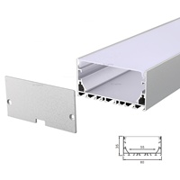 8*9mm Ultra Étroit A MENÉ le Profil pour 3mm 4mm 5mm A MENÉ LA Bande du Bâti LED de Surface du Canal En Aluminium