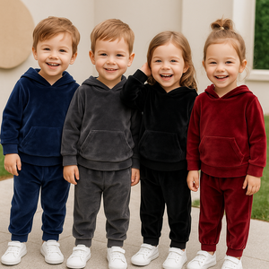 Kinder Trainings anzüge Winter Kleidung Set Kinder Trainings anzug Set Kleinkind Junge Mädchen Kleidung 2 Stück Outfits Kinder Kleidung Sets Großhandel - Product Image 1