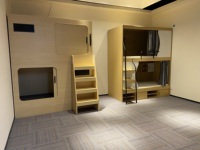 Lit superposé moderne en forme de capsule spatiale, lit double pour dortoir, personnel, école, appartement, hôtel, auberge