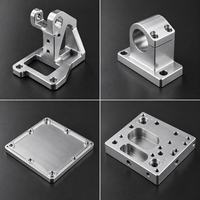 Plaques de montage en aluminium/acier inoxydable usinées CNC, composants fraisés et percés sur mesure avec électroérosion à fil pour machines