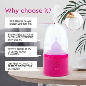 Limpiador a Vapor Automático con Certificación CE/FCC, <span class=keywords><strong>Esterilizador</strong></span> Eléctrico para Copas Menstruales, Discos y Bolas de Kegel - Product Image 3
