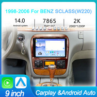 Autoradio universel Meihua Android 14, 8 cœurs 2,2 GHz, DSP, écran tactile, unité principale, CarPlay sans fil, Android Auto, navigation GPS
