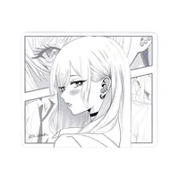 Tapis de souris de jeu ATK Reverie Anime 490x420mm avec base en Poron, tapis de bureau à bord encastré, glisse équilibrée, tapis Esports pour joueurs professionnels