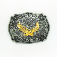 2024 mode gros Logo personnalisé Western Cowboy luxe 3D 40Mm laiton acier inoxydable alliage de Zinc métal boucles de ceinture pour hommes