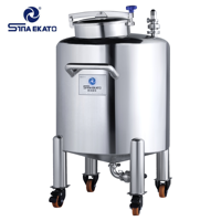 Réservoir de stockage en acier inoxydable 100L à prix d'usine shampooing liquide mobile et conteneurs de stockage de produits chimiques pour le stockage de l'eau
