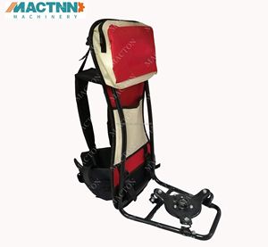Arnés de doble correa para desbrozadora de mochila, recortadora de gasolina, con bolsa de transporte y soporte de marco - Product Image 1
