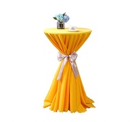 Couverture de table de mariage nappes en gros nappe de cocktail d'exposition nappe de couleur unie circulaire