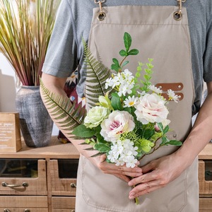 Bouquet de fleurs artificielles Amorepacifica, rose, décoration de mariage, décoration de la maison, CF02004, accessoires de photographie, tissu tissé en plastique - Product Image 2